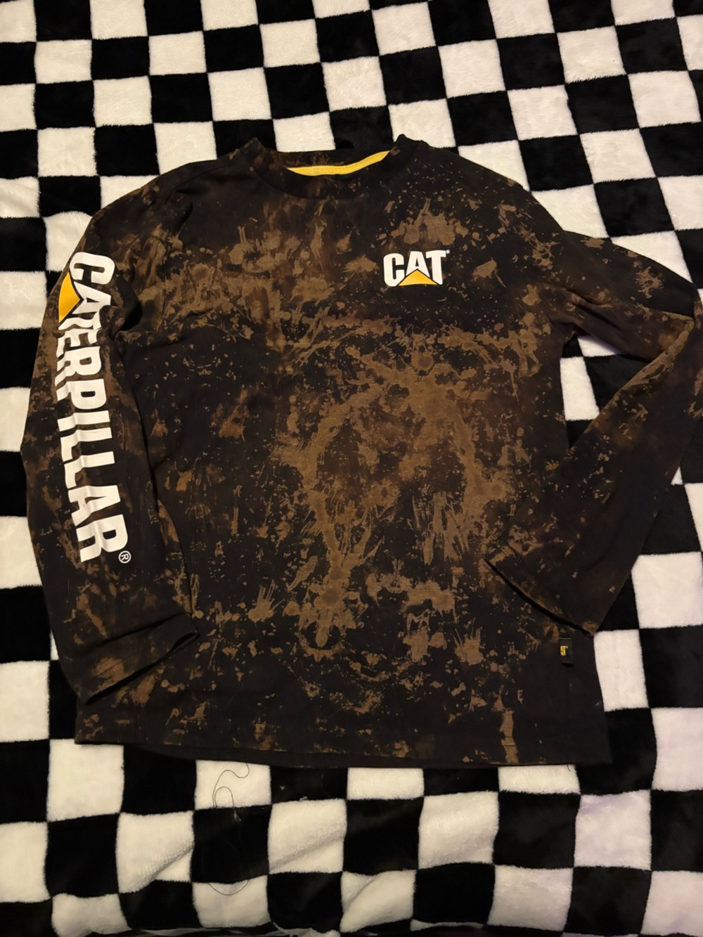 Boys size 7/8 caterpillar long sleeve shirt